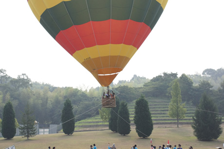 気球の搭乗体験