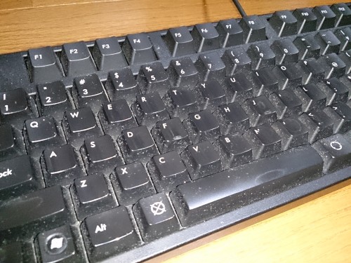 汚れたキーボード