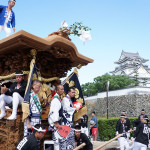 だんじりと岸和田城