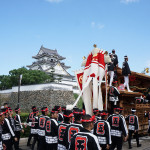 だんじりと岸和田城