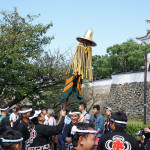 だんじりと岸和田城