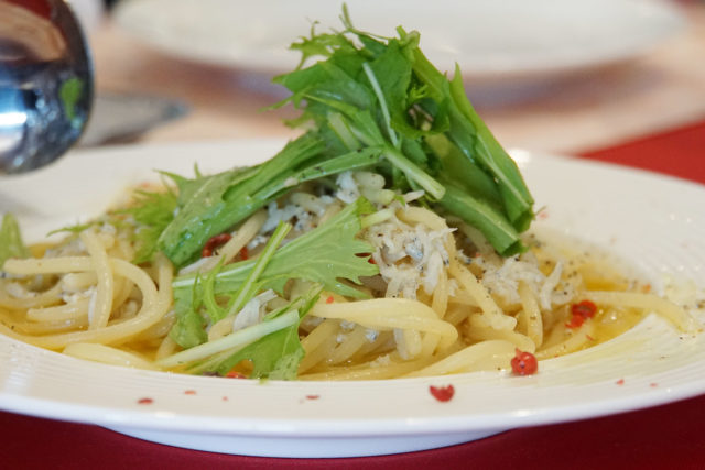 シラスのペペロンチーノ