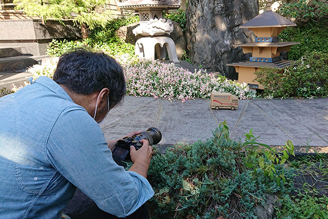 撮影の様子