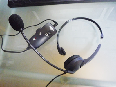 固定電話用ヘッドセット